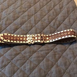 Betsey Johnson Leather Studded Belt